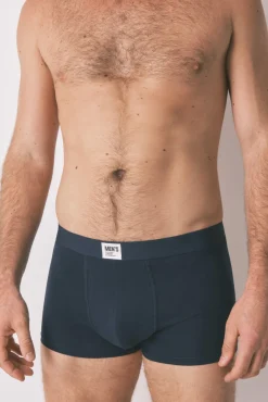 Women'secret Roupa Interior-Pacote com 2 boxers azuis lisos azul