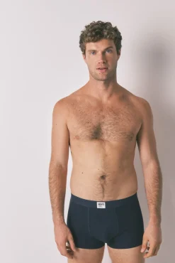 Women'secret Roupa Interior-Pacote com 2 boxers azuis lisos azul