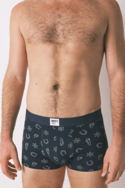 Women'secret Roupa Interior-Pacote com 2 boxers azuis country azul