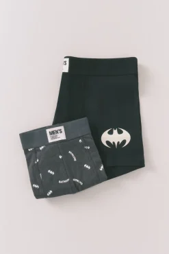 Women'secret Roupa Interior-Pacote com 2 boxers cinza do Batman cinzento