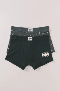 Women'secret Roupa Interior-Pacote com 2 boxers cinza do Batman cinzento