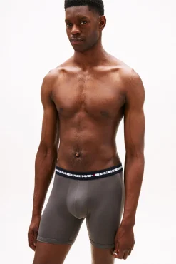 Tommy Jeans Roupa Interior-Pacote com 3 Boxers de Algodão preto