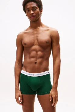 Tommy Jeans Roupa Interior-Pacote com 3 Boxers de Algodão estampado