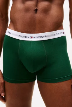 Tommy Jeans Roupa Interior-Pacote com 3 Boxers de Algodão estampado