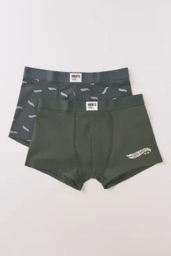 Women'secret Roupa Interior-Pacote com 2 boxers de cuecas "Hotwheels" bege