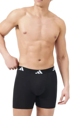 Adidas Roupa Interior-Pacote com 3 boxers longos de algodão Active Flex estampado
