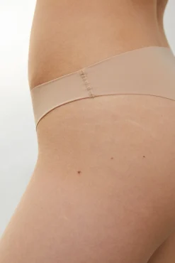 Dash and Stars Roupa Interior-Pacote com 2 calcinhas brasileiras nude cortadas a laser cru