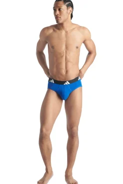 Adidas Roupa Interior-Pacote com 3 cuecas Active Flex de algodão azul