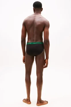 Tommy Jeans Roupa Interior-Pacote com 3 Cuecas de Algodão preto