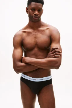 Tommy Jeans Roupa Interior-Pacote com 3 Cuecas de Algodão preto