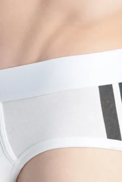 Adidas Roupa Interior-Pacote com 2 cuecas elásticas Active Flex Cotton 3-Stripes branco