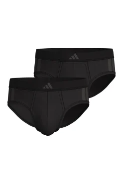 Adidas Roupa Interior-Pacote com 2 cuecas elásticas Active Flex Cotton 3-Stripes preto
