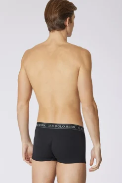 Us Polo Roupa Interior-Pacote com 3 cuecas Kad Preto