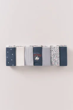 Women'secret Roupa Interior-Pacote com 7 cuecas largas Mickey multicoloridas estampado