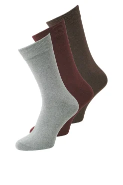 Jack & Jones Meias-Pacote com 3 meias cru