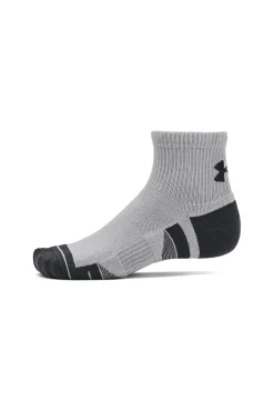 Under Armour Meias-Pacote com 3 meias cano curto masculinas cinzento