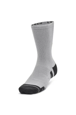 Under Armour Meias-Pacote com 3 meias longas masculinas cinzento