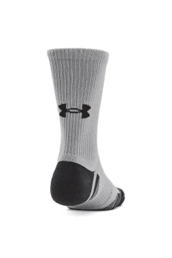 Under Armour Meias-Pacote com 3 meias longas masculinas cinzento