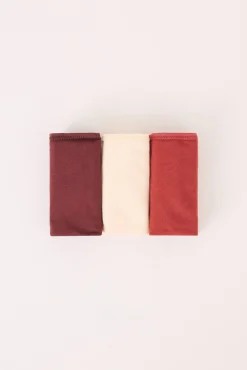 Women'secret Roupa Interior-Pacote com 3 tangas de algodão estampado brancas branco