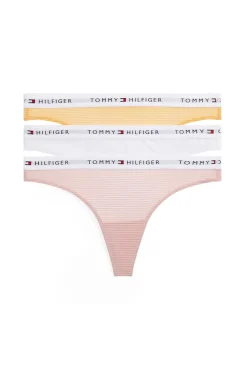 Tommy Jeans Roupa Interior-Pacote com 3 tangas de tule estampado