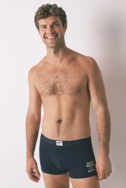 Women'secret Roupa Interior-Pacote de 2 boxers riscas azuis azul