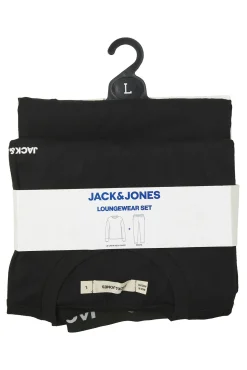 Jack & Jones Pijamas-Pacote de T-shirt e calça preto