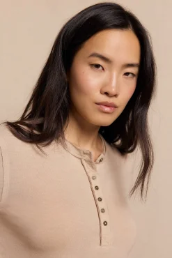 Slowlove T-Shirts-Padeiro de topo Ecru