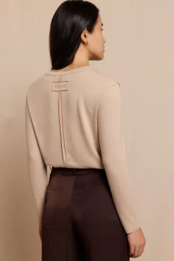 Slowlove T-Shirts-Padeiro de topo Ecru