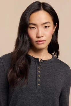 Slowlove T-Shirts-Padeiro de topo Cinzento