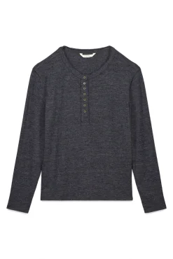 Slowlove T-Shirts-Padeiro de topo Cinzento