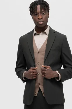 Selected Blazers|Blazers-Paletó Slim Fit Verde