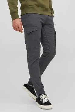 Jack & Jones Calças-Pantalón cargo slim fit preto