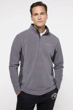 Columbia Sweatshirts-para homem Klamath Range™ II meia polar Masculina com fecho-éclair cinzento