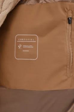 Cortefiel Sobretudos-Parka acolchoada Castanho