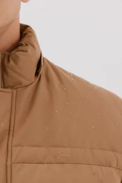 Cortefiel Sobretudos-Parka acolchoada Castanho