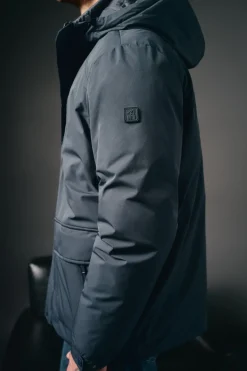 OOTO Sobretudos-Parka acolchoada capuz Azul