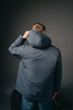 OOTO Sobretudos-Parka acolchoada capuz Azul