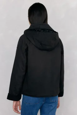 Pedro del Hierro Sobretudos|Casacos-Parka acolchoada em tecido encerado Marrom