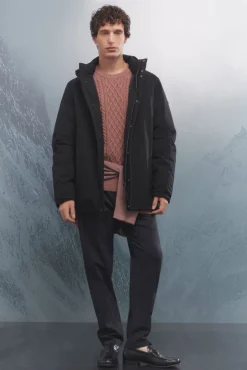 Springfield Sobretudos-Parka acolchoada térmica preto