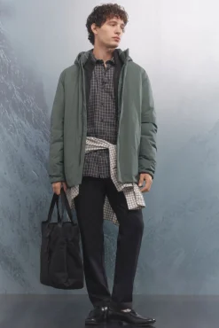 Springfield Sobretudos-Parka acolchoada térmica verde