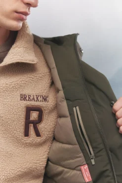 Springfield Sobretudos-Parka acolchoada térmica estampado