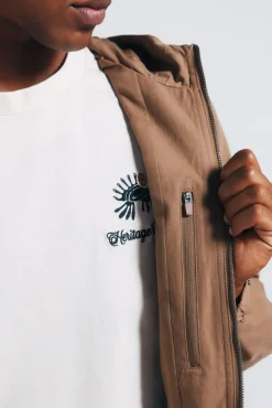 Springfield Sobretudos-Parka algodão castanho