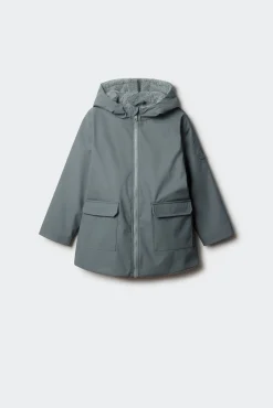 Springfield Kids Sobretudos-Parka amarelo pastel para criança azul