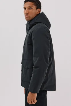 Cortefiel Sobretudos-Parka com capuz Preto