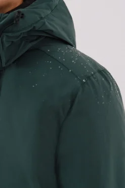 Cortefiel Sobretudos-Parka com capuz Verde