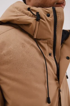 Cortefiel Sobretudos-Parka com capuz Castanho