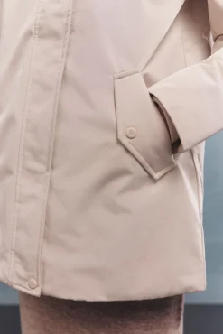 Springfield Casacos-Parka com capuz de pele Sorona Aura castanho