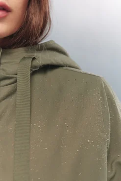 Springfield Casacos-Parka com capuz Sorona Aura Caqui escuro