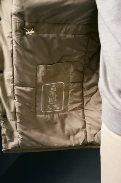 OOTO Sobretudos-Parka comprida acolchoada Tostado