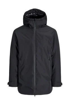 Jack & Jones Sobretudos-Parka curta acolchoada preto